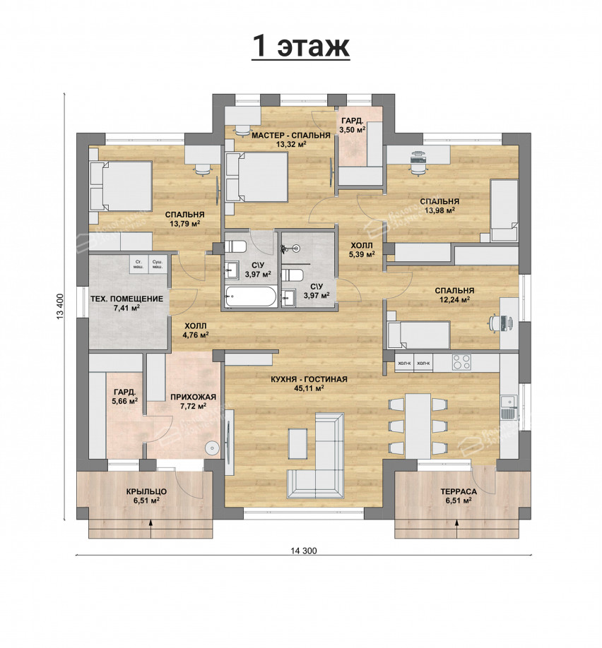 Дом из камня VZ-780